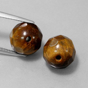 カラットの天然ゴールドブラウンTiger's Eye（10.28 mm・球体 / ボール）