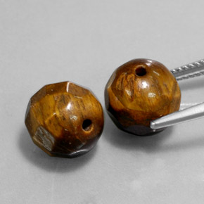 カラットの天然ゴールドブラウンTiger's Eye（10.28 mm・球体 / ボール）