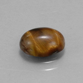 1.55カラットの天然ゴールドブラウンTiger's Eye（8.8×6.8 mm・オーバルカット）