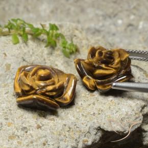 Shop natural 20.21ct ウォームブラウン タイガーズアイ gems, フラワーカット, from タイ at GemSelect. In stock, global shipping!