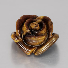 11.11カラットの天然ゴールドブラウンタイガーズアイ、ファンシーシェイプ、オペーク