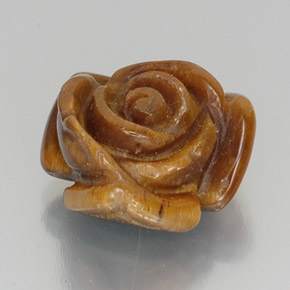 9.87カラットの天然ミディアムブラウンタイガーズアイ、ファンシーシェイプ、オペーク