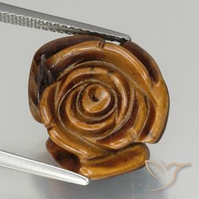 12.17ct 天然 ウォームブラウン タイガーズアイ, ファンシー, オペーク