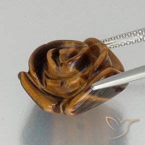 11.12カラットの天然ゴールドブラウンタイガーズアイ、ファンシー、オペーク