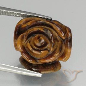 11.45ct 天然 ミディアムブラウン タイガーズアイ, ファンシー, オペーク