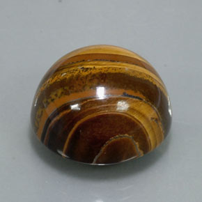 37.72カラットの天然ゴールドブラウンTiger's Eye（20.21 mm・ラウンドカット）
