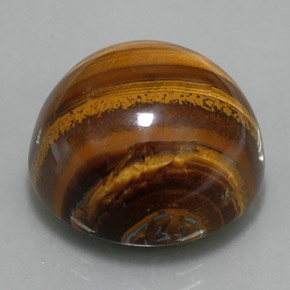 36.33カラットの天然ゴールドブラウンTiger's Eye（20.04 mm・ラウンドカット）