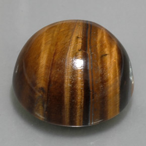 36.96カラットの天然ゴールドブラウンTiger's Eye（20.12 mm・ラウンドカット）