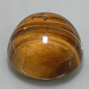 37.40カラットの天然ゴールドブラウンTiger's Eye（20.21 mm・ラウンドカット）