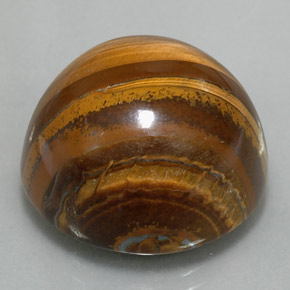 35.88カラットの天然ゴールドブラウンTiger's Eye（20.17 mm・ラウンドカット）