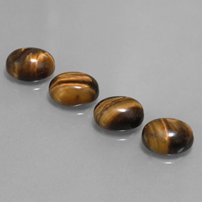 8.36カラットの天然ゴールドブラウンTiger's Eye（9×7 mm・オーバルカット）