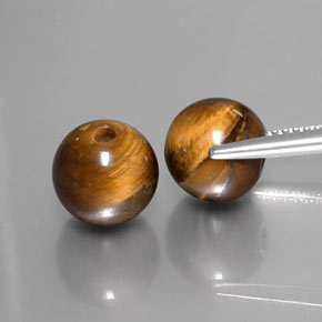 カラットの天然ゴールドブラウンTiger's Eye（8.24 mm・球体 / ボール）