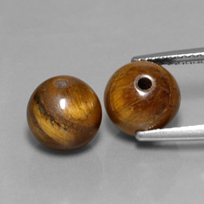 カラットの天然ゴールドブラウンTiger's Eye（8.10 mm・球体 / ボール）