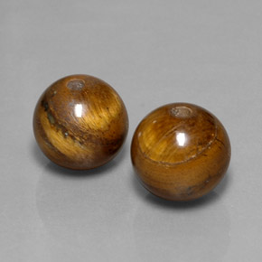 カラットの天然ゴールドブラウンTiger's Eye（8.10 mm・球体 / ボール）