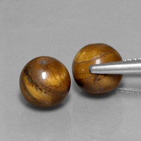 カラットの天然ゴールドブラウンTiger's Eye（8.10 mm・球体 / ボール）