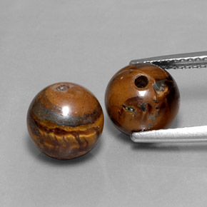 カラットの天然ゴールドブラウンTiger's Eye（8.32 mm・球体 / ボール）