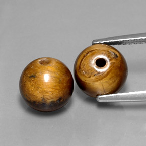 カラットの天然ゴールドブラウンTiger's Eye（8.33 mm・球体 / ボール）