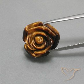 12.62ct 天然 ウォームブラウン タイガーズアイ, ファンシー, オペーク