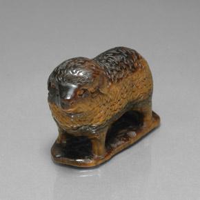 152.45カラットの天然マルチカラータイガーズアイ、ファンシーシェイプ、オペーク