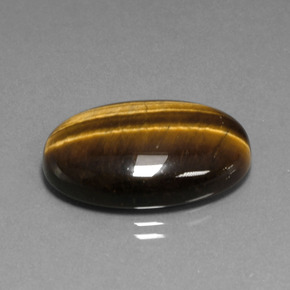 20.40カラットの天然ゴールドブラウンTiger's Eye（24.7×16.7 mm・オーバルカット）