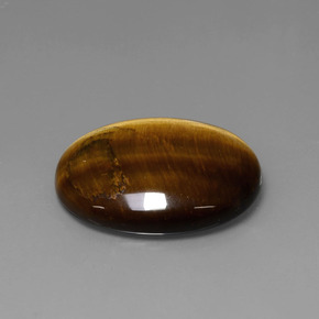 22.74カラットの天然ゴールドブラウンTiger's Eye（25.3×20.2 mm・オーバルカット）