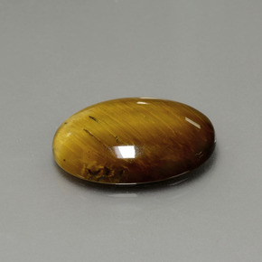7.51カラットの天然ゴールドブラウンTiger's Eye（17.9×12.9 mm・オーバルカット）