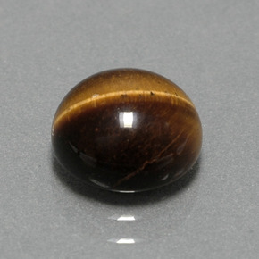 2.79カラットの天然ゴールドブラウンTiger's Eye（9.05 mm・ラウンドカット）