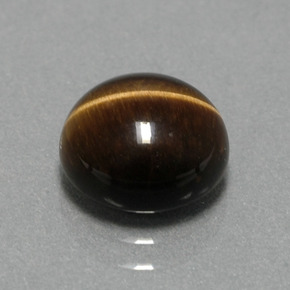 2.78カラットの天然ゴールドブラウンTiger's Eye（9.07 mm・ラウンドカット）