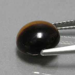 2.78カラットの天然ゴールドブラウンTiger's Eye（9.07 mm・ラウンドカット）