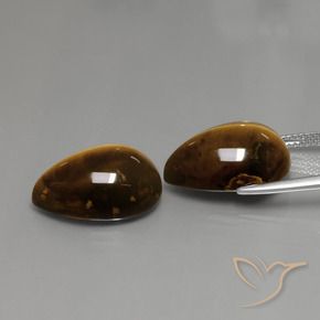 Shop natural 22.97ct あずき色ブラウン タイガーズアイ gems, 洋梨の形, from タイ at GemSelect. In stock, global shipping!