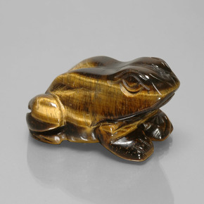 284.94カラットの天然ゴールドブラウンTiger's Eye（47.8×39 mm・ファンシーシェイプ）