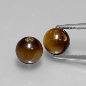 カラットの天然ゴールドブラウンTiger's Eye（6.51 mm・球体 / ボール）
