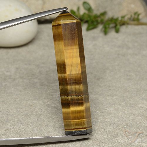 19.94ct 天然 ゴールドブラウン タイガーズアイ, ファンシー, オペーク