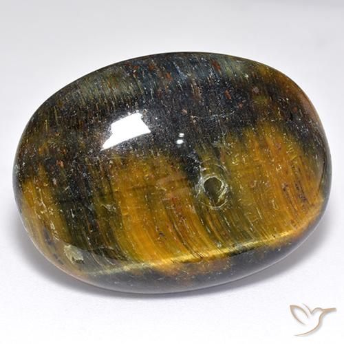 47.47ct 天然 ゴールドブラウン タイガーズアイ, 楕円形, オペーク