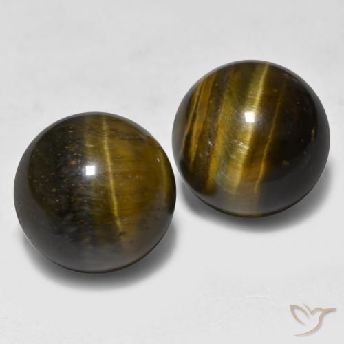 Shop natural 24.43ct ゴールドブラウン タイガーズアイ gems, スフェア / ボール, from インド at GemSelect. In stock, global shipping!