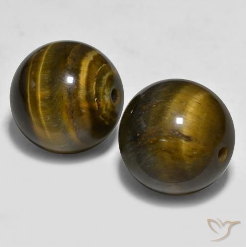 Shop natural 24.43ct ゴールドブラウン タイガーズアイ gems, スフェア / ボール, from インド at GemSelect. In stock, global shipping!