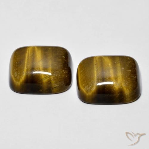Shop natural 17.05ct Medium Dark-Brown タイガーズアイ gems, クッション, from タイ at GemSelect. In stock, global shipping!