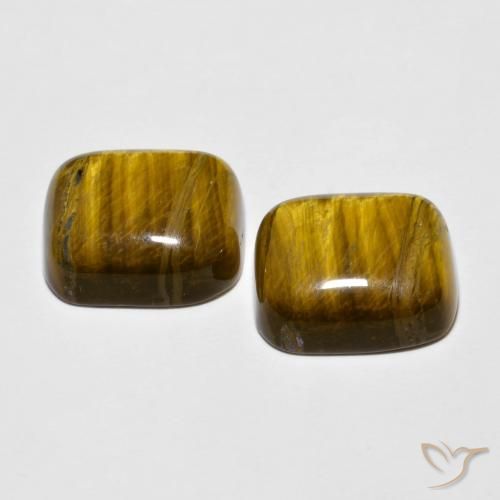 Shop natural 18.45ct ウォームブラウン タイガーズアイ gems, クッション, from タイ at GemSelect. In stock, global shipping!