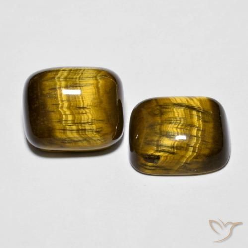 Shop natural 17.61ct ゴールドブラウン タイガーズアイ gems, クッション, from タイ at GemSelect. In stock, global shipping!