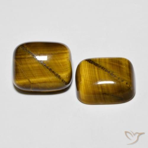 Shop natural 18.10ct 黄色がかったブラウン タイガーズアイ gems, クッション, from タイ at GemSelect. In stock, global shipping!
