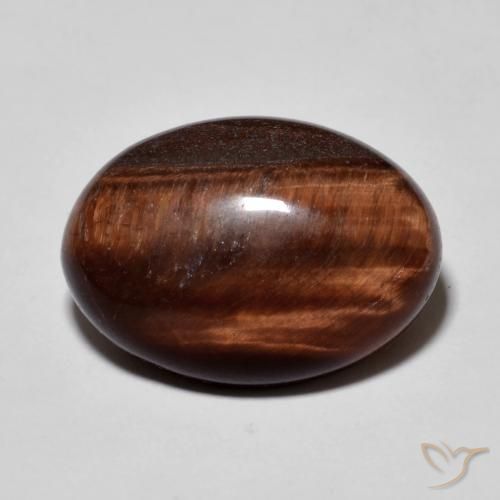 9.88ct 天然 ジンジャーブレッドブラウン タイガーズアイ, 楕円形, オペーク