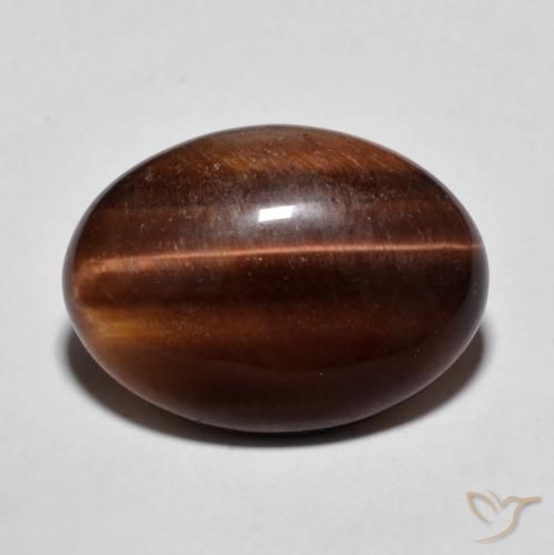 8.96ct 天然 ジンジャーブレッドブラウン タイガーズアイ, 楕円形, オペーク