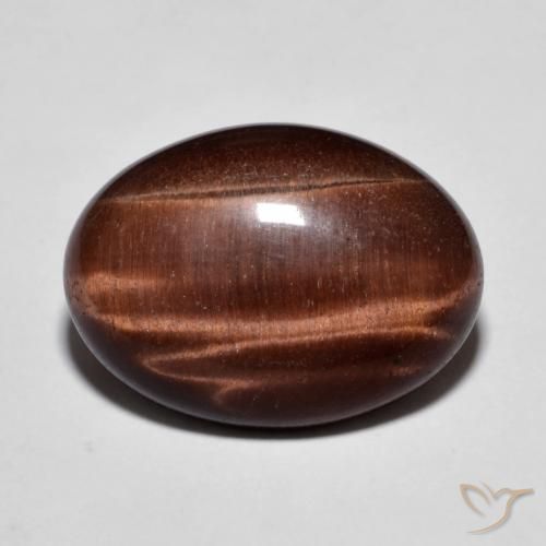 9.58ct 天然 ジンジャーブレッドブラウン タイガーズアイ, 楕円形, オペーク