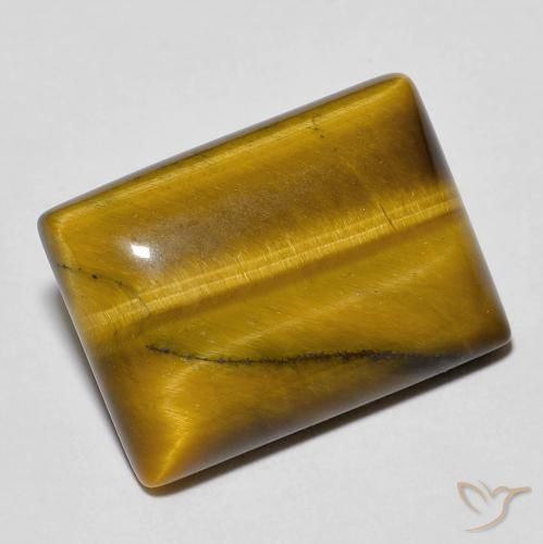 13.18ct 天然 ウォームブラウン タイガーズアイ, バゲット, オペーク
