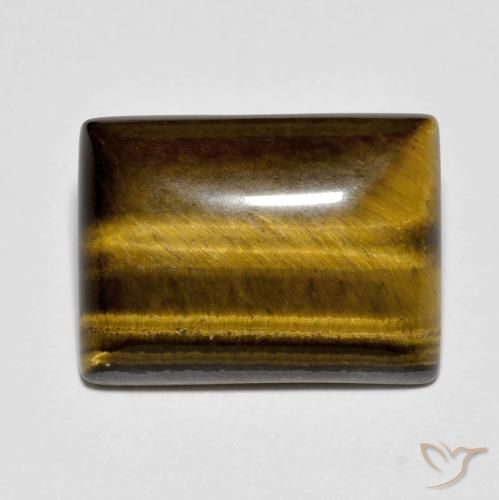 9.81ct 天然 ウォームブラウン タイガーズアイ, バゲット, オペーク