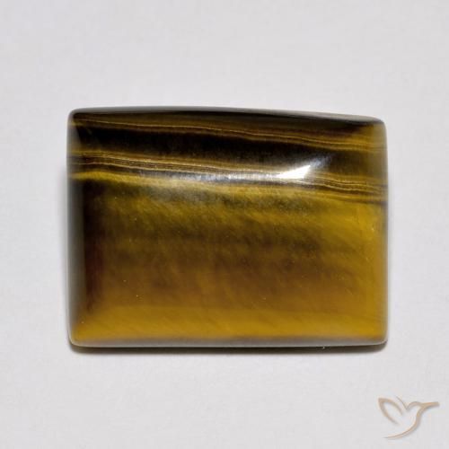 10.19ct 天然 ウォームブラウン タイガーズアイ, バゲット, オペーク