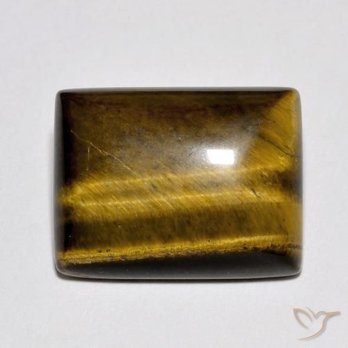10.27ct 天然 ゴールドブラウン タイガーズアイ, バゲット, オペーク