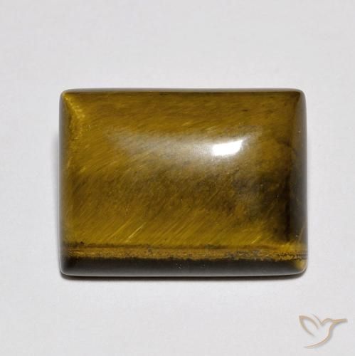 9.29ct 天然 Medium Dark-Brown タイガーズアイ, バゲット, オペーク