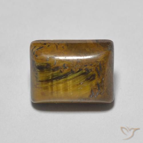 1.84ct 天然 ライトブラウン タイガーズアイ, バゲット, オペーク