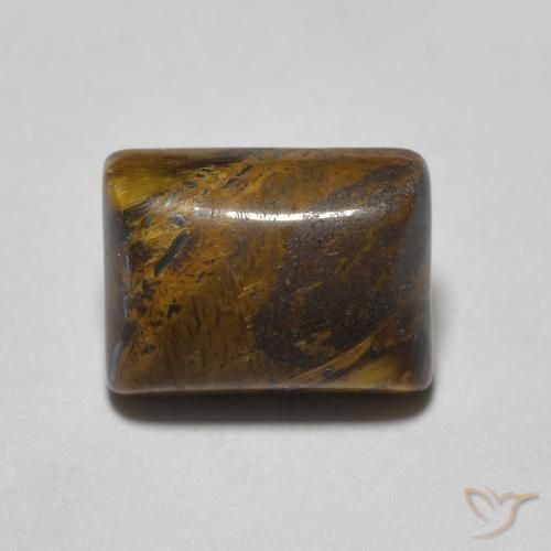 1.77ct 天然 ゴールドブラウン タイガーズアイ, バゲット, オペーク